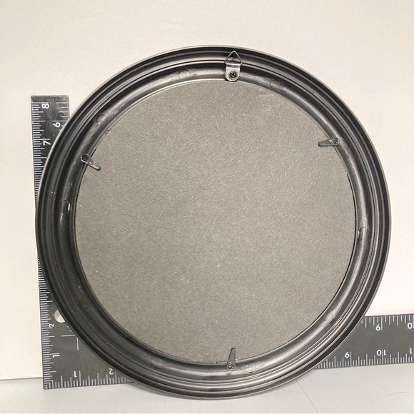 Inspirational LOVE YOURSELF Black Round Mirror Pink with Small HEARTS 9.5 inch - Picture 7 of 8